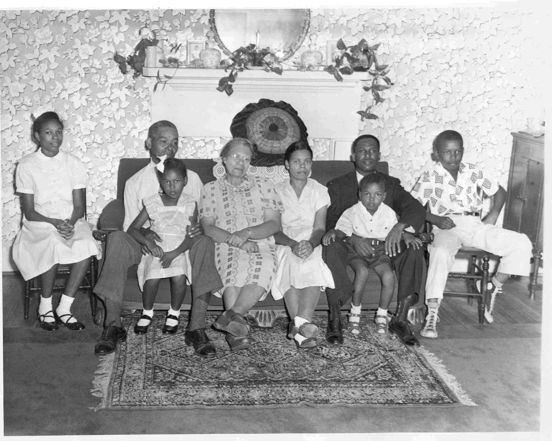 Greer family with grandchildren