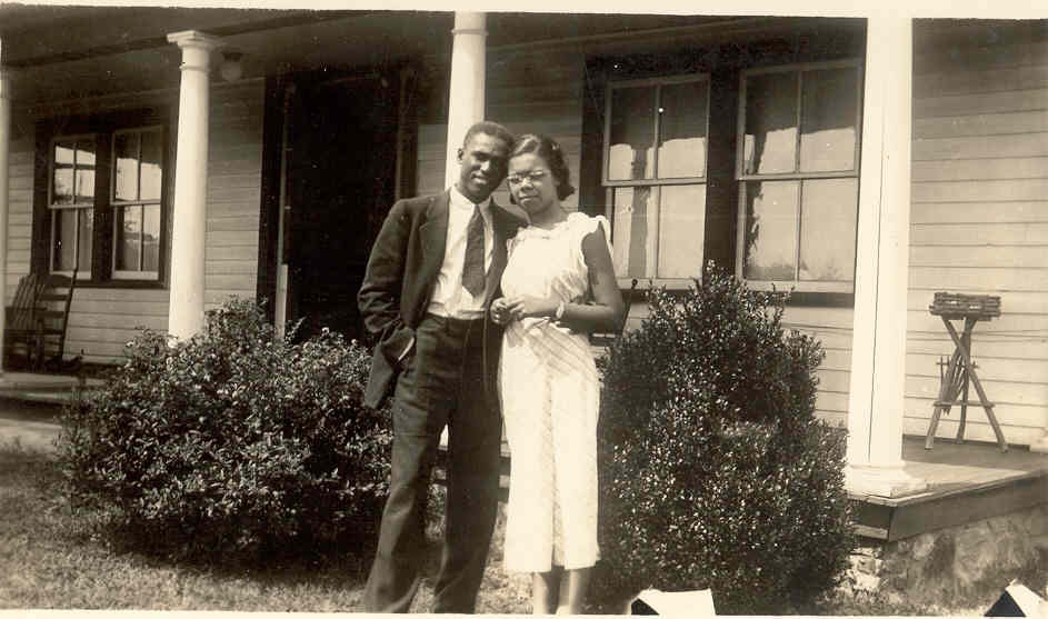 Evangeline with her husband Hinton Jones