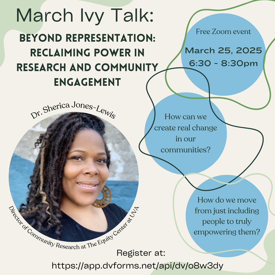 March 25 Ivy Talk